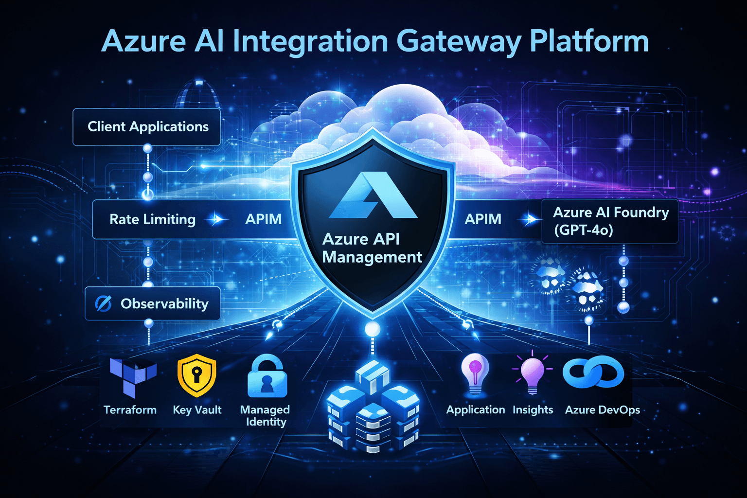 Azure AI Integration Gateway Platform Architektur
