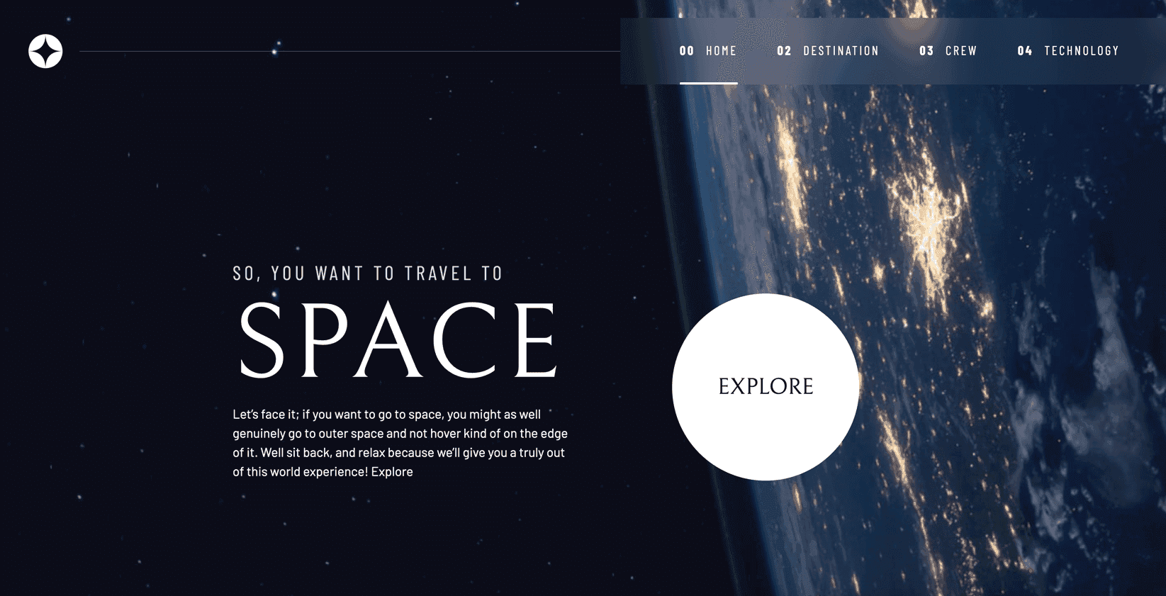 screenshot of space tourism